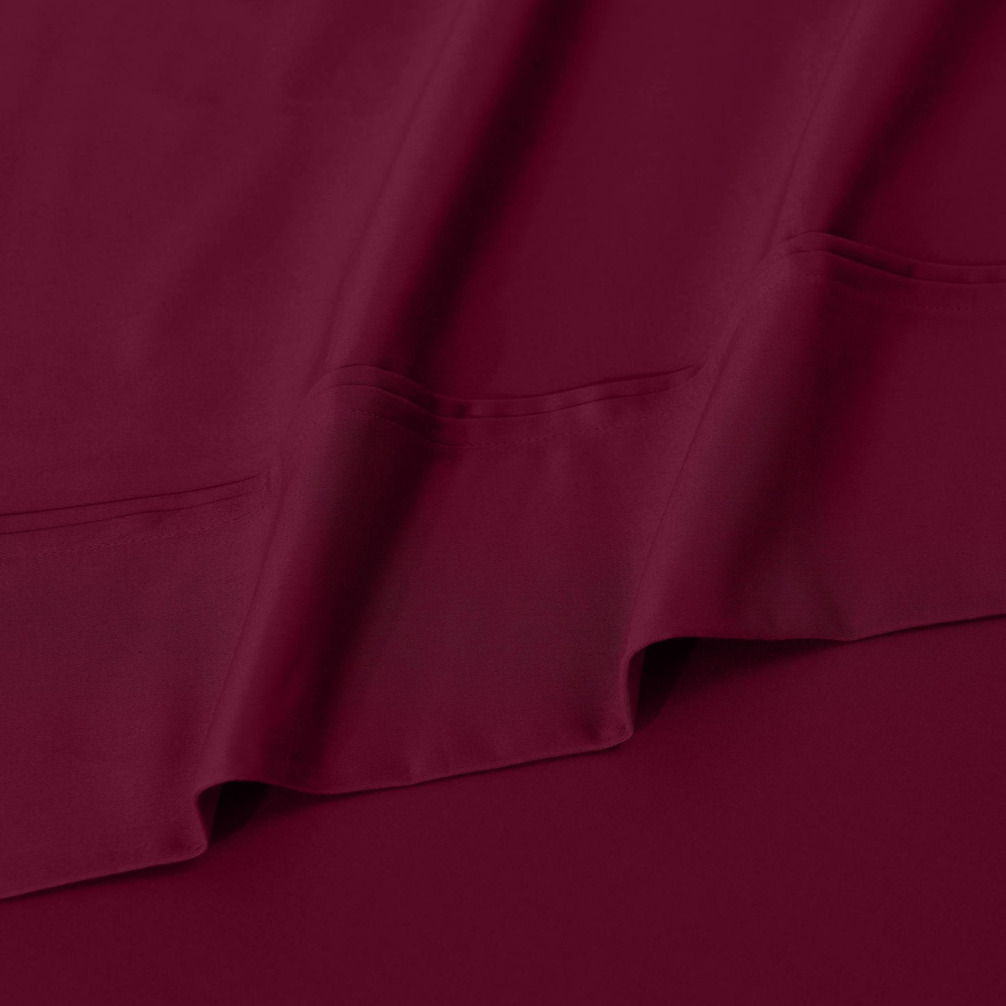 Jeu de draps uni en coton égyptien supérieur, 1200 fils, respectueux de l'environnement.