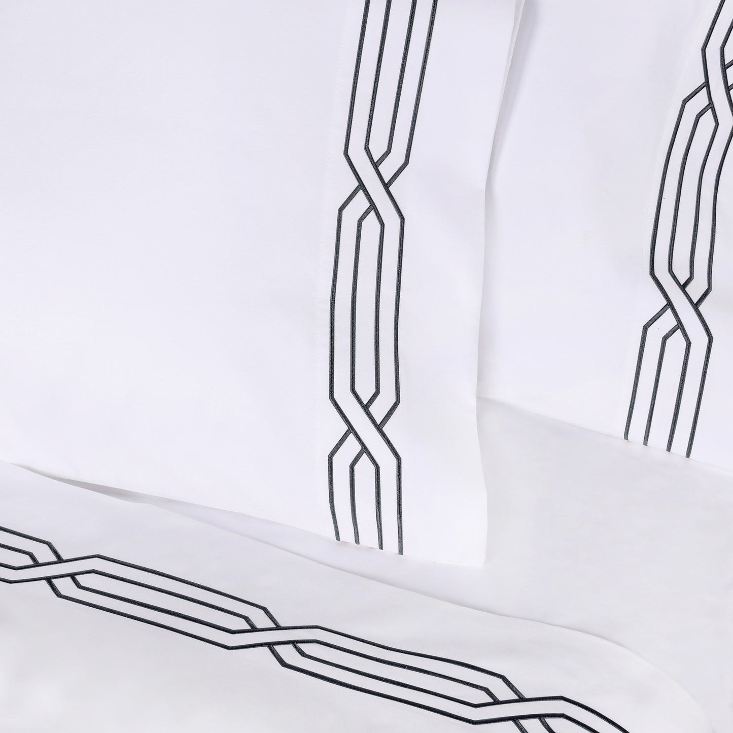 Jeu de draps uni en coton égyptien supérieur, 1200 fils, respectueux de l'environnement.