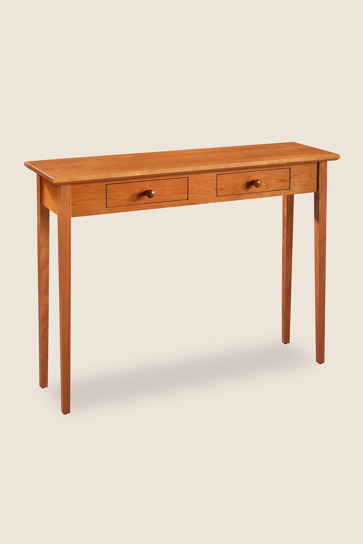 Grande table d'entrée Shaker - Cerisier