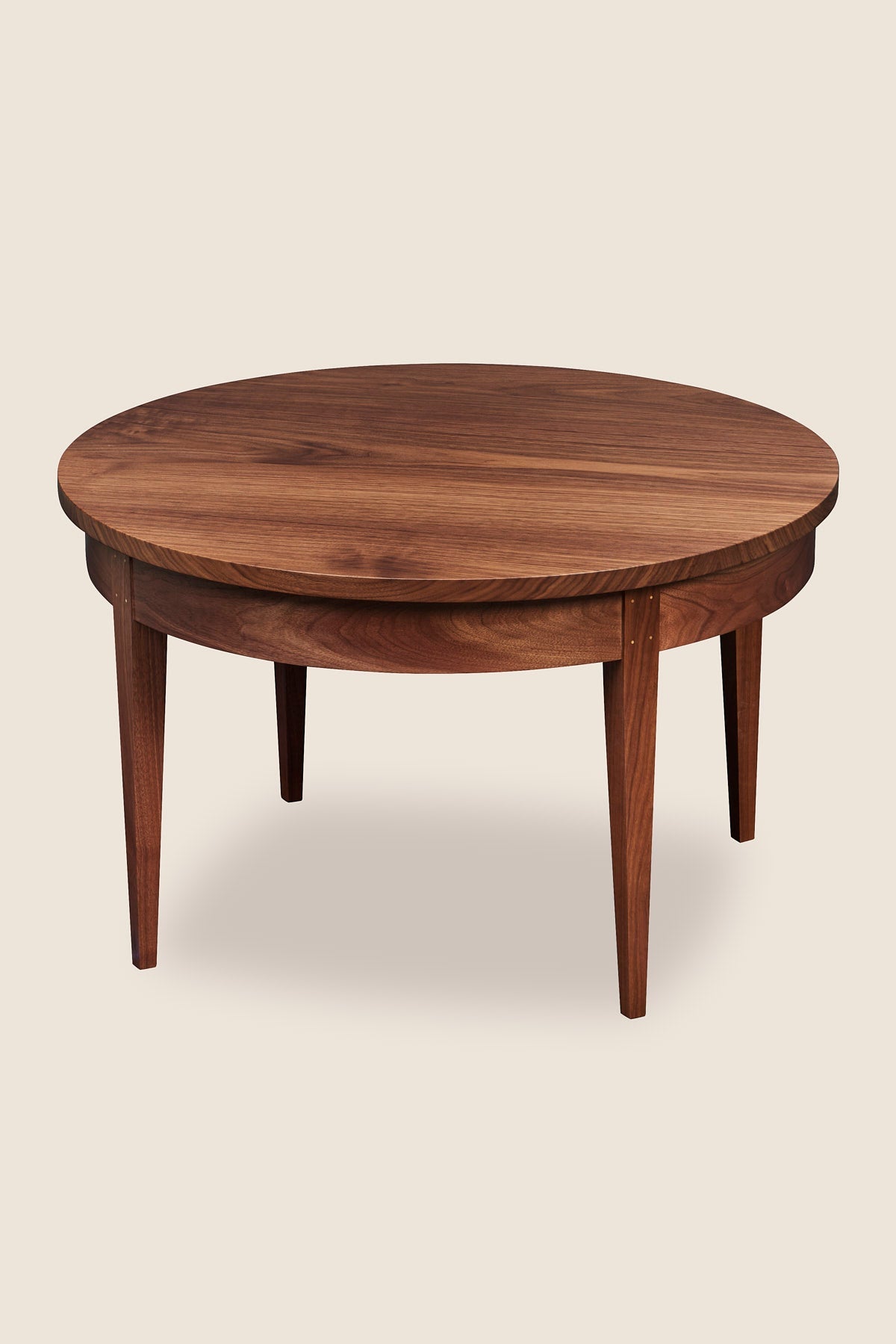 Table basse ronde Shaker Heirloom - Noyer