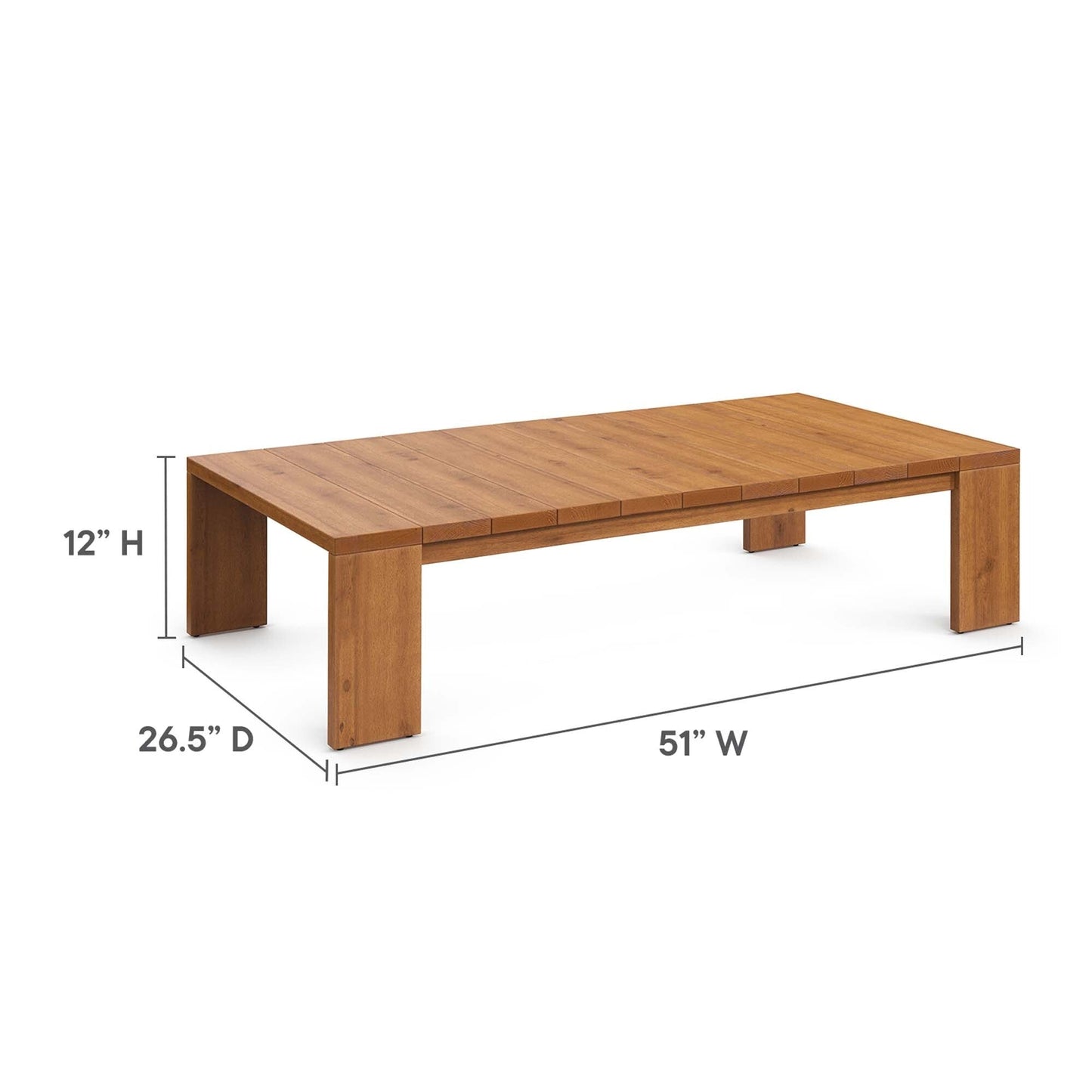 Ensemble de meubles de jardin en acacia Tahoe pour terrasse, 5 pièces