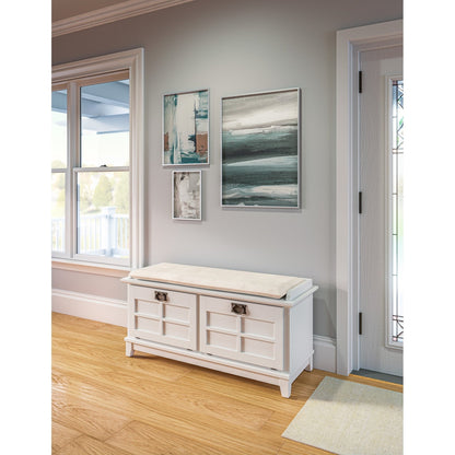 Le banc de rangement capitonné Gray Barn Old Stone