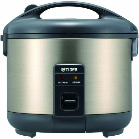 Tiger JNP-S55U-HU Casserole à riz et chauffe-plat 3 tasses, gris acier inoxydable