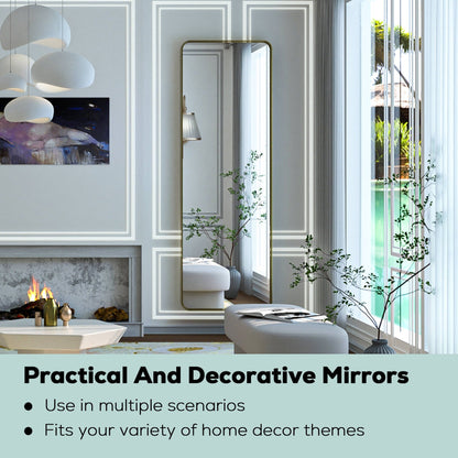 TokeShimi Miroir mural de salle de bain avec cadre métallique moderne