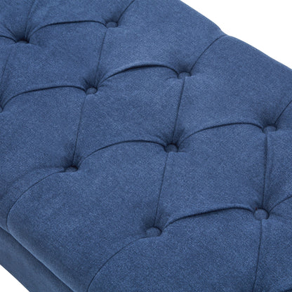 Banc de rangement capitonné, banc avec accoudoirs, banc d'entrée avec couvercle rabattable, 50,4 pouces.