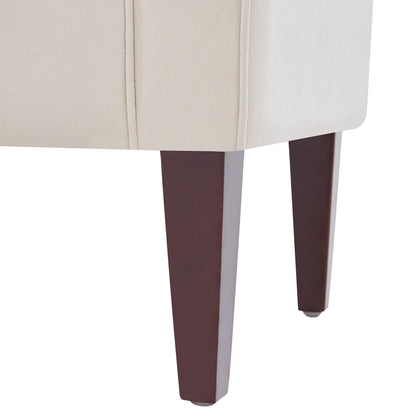 Banc de rangement capitonné, banc avec accoudoirs, banc d'entrée avec couvercle rabattable, 50,4 pouces.