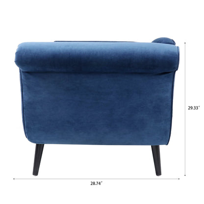 Chaise longue vintage avec accoudoirs enroulés de Christopher Knight Home