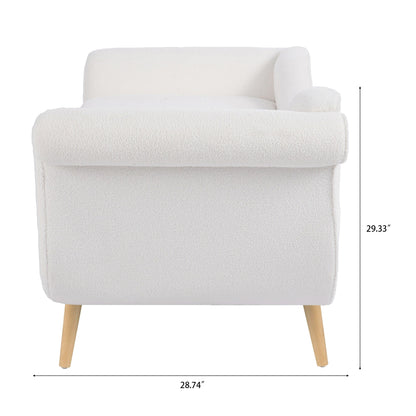 Chaise longue vintage avec accoudoirs enroulés de Christopher Knight Home