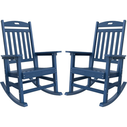 WINSOON Chaise à bascule d'extérieur, résistante aux intempéries, lot de 2