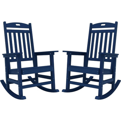 WINSOON Chaise à bascule d'extérieur, résistante aux intempéries, lot de 2