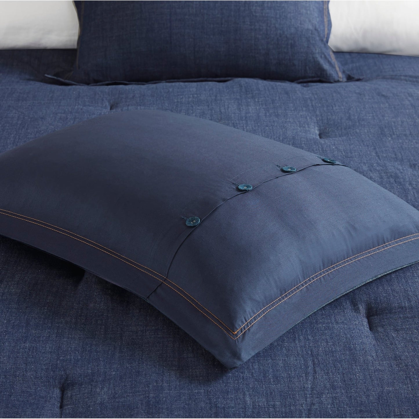 Ensemble de couette en jean Perry Blue surdimensionné et surrempli de Woolrich