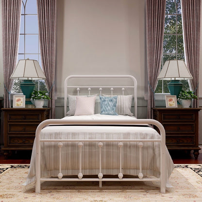 Cadre de lit plateforme en métal simple et vintage, facile à assembler, de Alazyhome